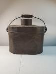 Vintage Coal Miners Lunchbox with Wooden Handle