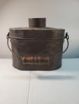 Vintage Coal Miners Lunchbox with Wooden Handle