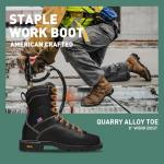 Danner Men's Quarry USA 8-Inch Work Boot in Black