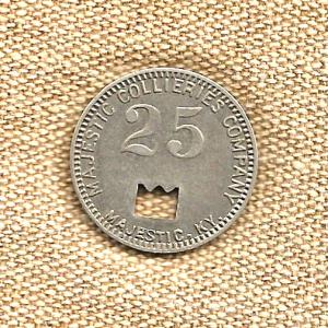 Majestic KY Coal Scrip Token from 1900s