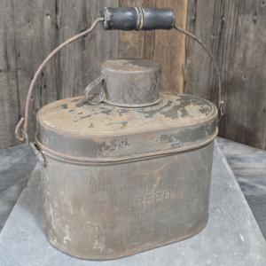 Vintage Coal Miner's Lunchbox with Cup Set