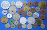 Vintage Coal Mining Scrip Tokens Lot - 33 Pieces