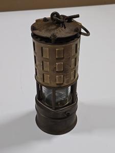 Koehler Vintage Coal Mining Safety Lamp with Manual