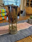 Retro Brass Miner's Lamp from British Coal Mining