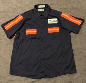 Reflective Men's XL Coal Mining Shirt from Alpha