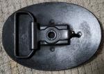 Vintage 80's Joy Mining Leather Belt Buckle