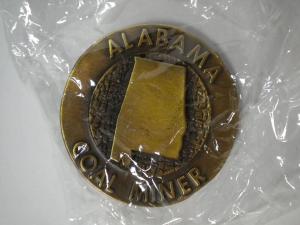 Alabama Coal Miner Vintage Metal Belt Buckle