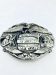 Bergamot Brass Works 1986 Coal Miner Belt Buckle