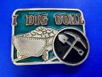 Vintage Coal Miner Shovel and Pick Axe Belt Buckle