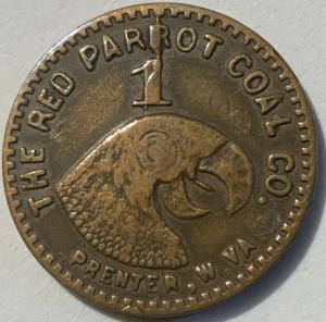 Red Parrot Coal Co. 1c Trade Token