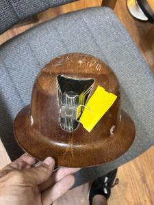 MSA Coal Miner Fiberglass Hard Hat with Lamp Bracket