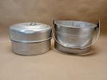 Vintage Buckeye Aluminum Coal Miner's Lunch Bucket Set