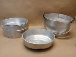 Vintage Buckeye Aluminum Coal Miner's Lunch Bucket Set