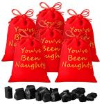 Queekay 6 Pcs Naughty Bag with Plush Coal