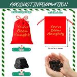 Queekay 6 Pcs Naughty Bag with Plush Coal