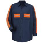 Red Kap Men's Enhanced Visibility Coal Mining Shirt, 2X-Large