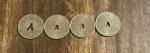 Amherst Coal 1946 Logan Co. 10c Tokens - Lot of 4