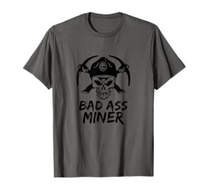 Coal Miner T-shirt featuring Skull and Mining Hat