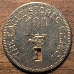 Eagle Stores Coal Token from Barren Fork, KY