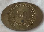 LEE COAL COMPANY 50¢ Mining Scrip Token