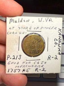 Pioneer Coal Co. 5¢ Scrip Currency