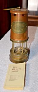 British Coal Mining Brass Miner Lamp Lantern