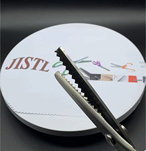 JISTL Green Pinking Shears for Crafts and Sewing