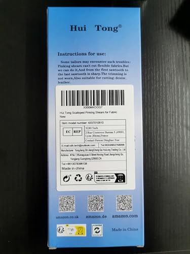 Hui Tong Pinking Shears - Scalloped 7mm Blade