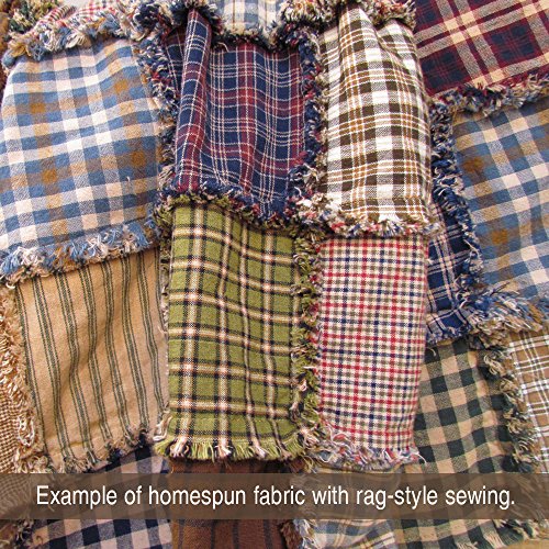 40 Primitive Charm Pack, 6" Cotton Fabric Squares