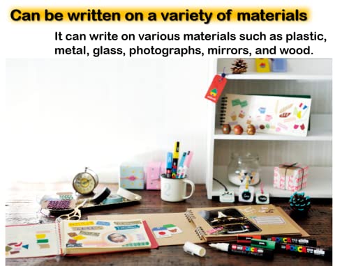 UNI POSCA chisel PC-17K FULL RANGE ALL 8 COLOURS