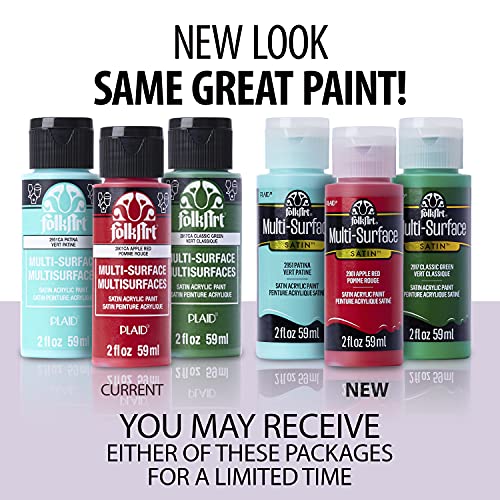 FolkArt Multi Satin Finish Acrylic Paint Set