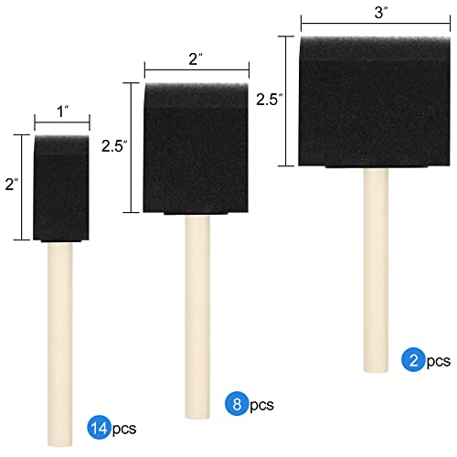Foam Paint Brushes for Painting, Staining, Varnishes, DIY Craft