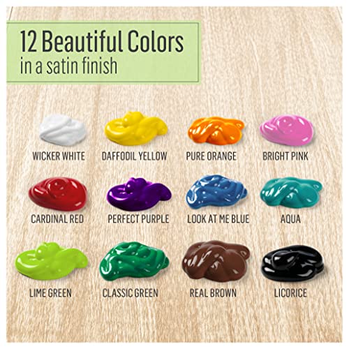 FolkArt Multi Satin Finish Acrylic Paint Set