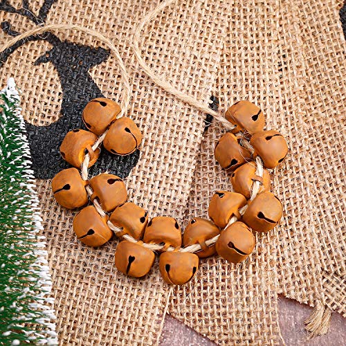 Jingle Bells for Craft, 300 Pieces Bulk DIY Christmas Bells for Decoration, Home Decoration (Rusty, 0.5 Inch)