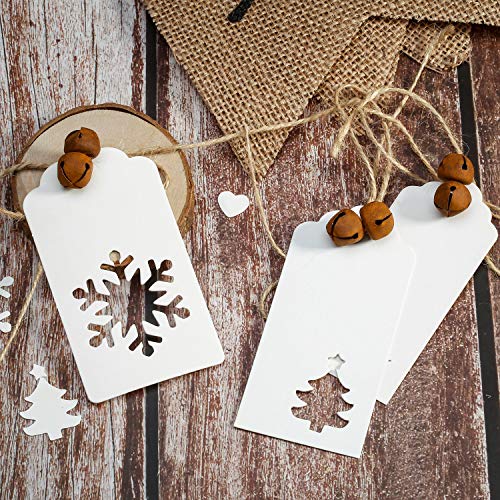 Jingle Bells for Craft, 300 Pieces Bulk DIY Christmas Bells for Decoration, Home Decoration (Rusty, 0.5 Inch)