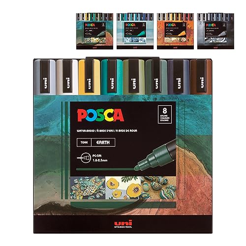 Posca Marker Set: Earth Tones for Versatile Art