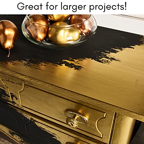 Plaid Flat Brush Set, 2-Piece, Gold Taklon