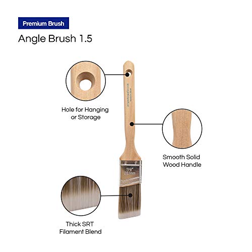 Professional Paint Brush Set - 3 Brushes 1.5
