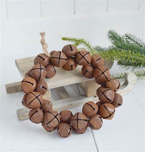 100 PC 20mm Country Primitive Craft Look Rusty Tin Jingle Bells for Christmas, Holiday or Everyday Crafting and Embellishing … (3/4 inch Small)