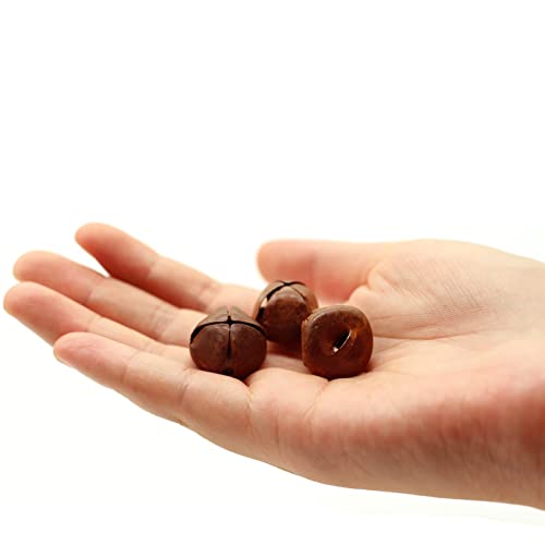 100 PC 20mm Country Primitive Craft Look Rusty Tin Jingle Bells for Christmas, Holiday or Everyday Crafting and Embellishing … (3/4 inch Small)