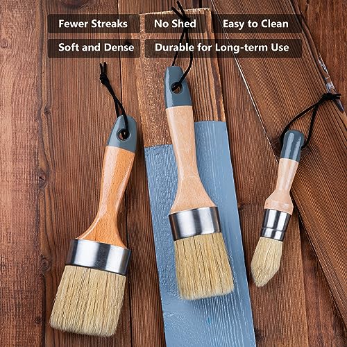 Mister Rui Chalk Paint Brush Set - 3pcs