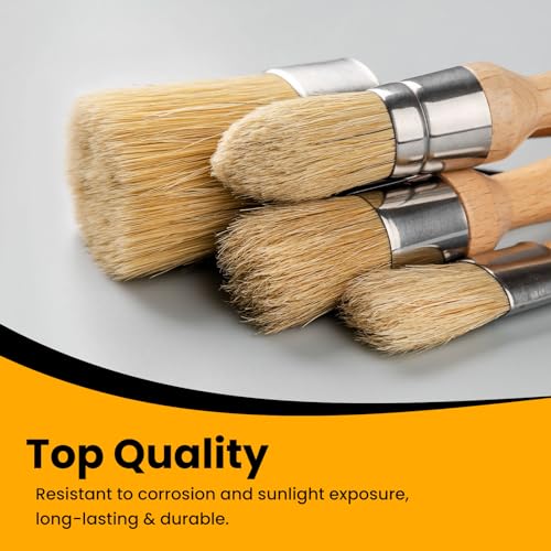 YiBaiBrush - Furniture Chalk & Wax Paint Brush Set