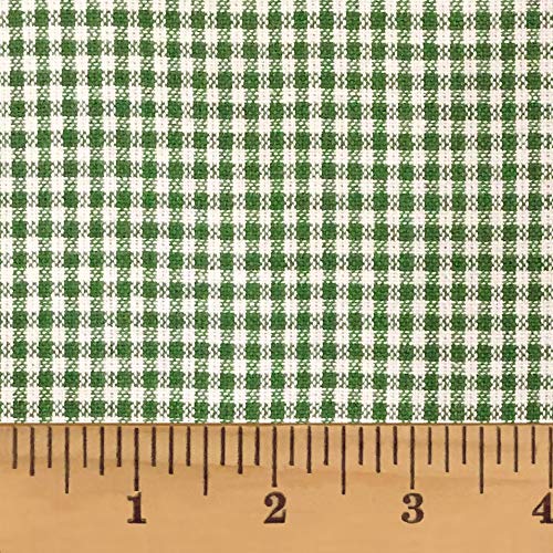 Green 2 Cotton Homespun Plaid Fabric by JCS