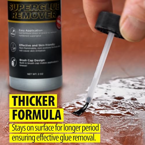 Starbond Super Glue Remover - Dissolves, Brush Applicator