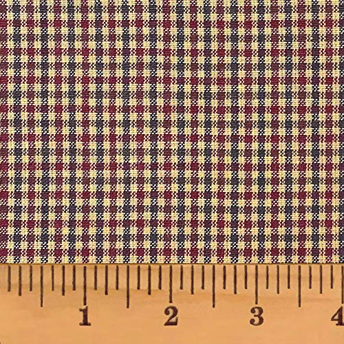 American Heritage 2 Plaid Cotton Homespun Plaid Fabric by JCS - Sold by The Yard