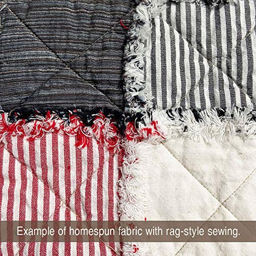 Colonial White Cotton Plaid Fabric by JCS - Yard