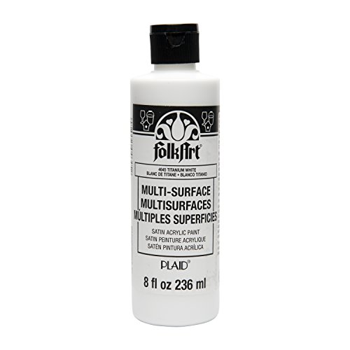 FolkArt Titanium White Multi-Surface Paint, 8 oz