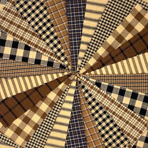 40+ Brown & Black Charm Pack Cotton Squares