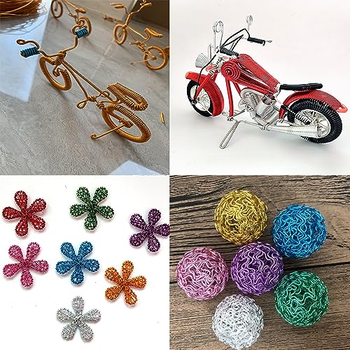 AEAOA 11 Yard Aluminum Wire Bendable Metal Wire Jewelry Craft Wire Beading Floral Making Jewelry Making Doll Making (18 Gauge, Bronze Color)