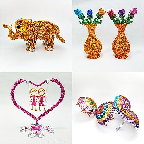 AEAOA 11 Yard Aluminum Wire Bendable Metal Wire Jewelry Craft Wire Beading Floral Making Jewelry Making Doll Making (18 Gauge, Bronze Color)